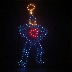 8' Animated Tin Man Holiday Light Display