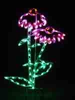 5' Cone Flower Cluster Holiday Light Display