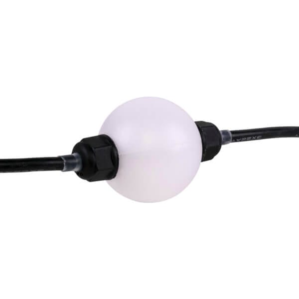 RGB Clear Pebble with Clear Wire - 5 Count - Single Sided Dual LED