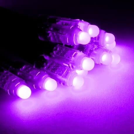 RGB Bullet String Light with Black Wire - 25 Count - 12