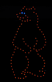10' Standing Bear Holiday Light Display