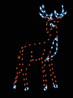 7.5' Buck Holiday Light Display