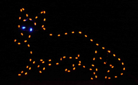 4' Fox Holiday Light Display