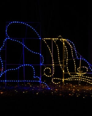 12' Waterfall Holiday Light Display