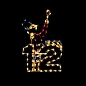 8' Twelve Days Of Christmas - Day 10 Holiday Light Display