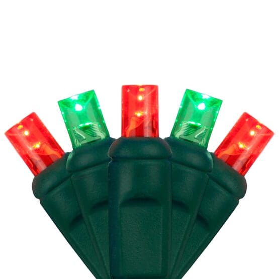 5MM 50 Light LED Red/Green Mini Light Strings
