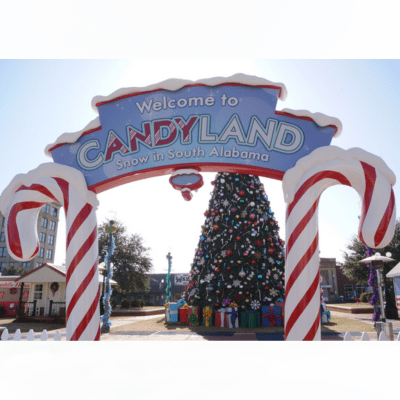 14' Candy Land Sign Fiberglass Holiday Display