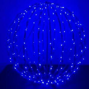 Blue LED Light Sphere