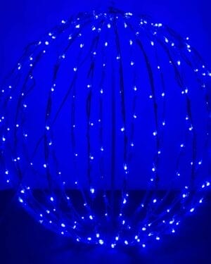 Blue LED Light Sphere
