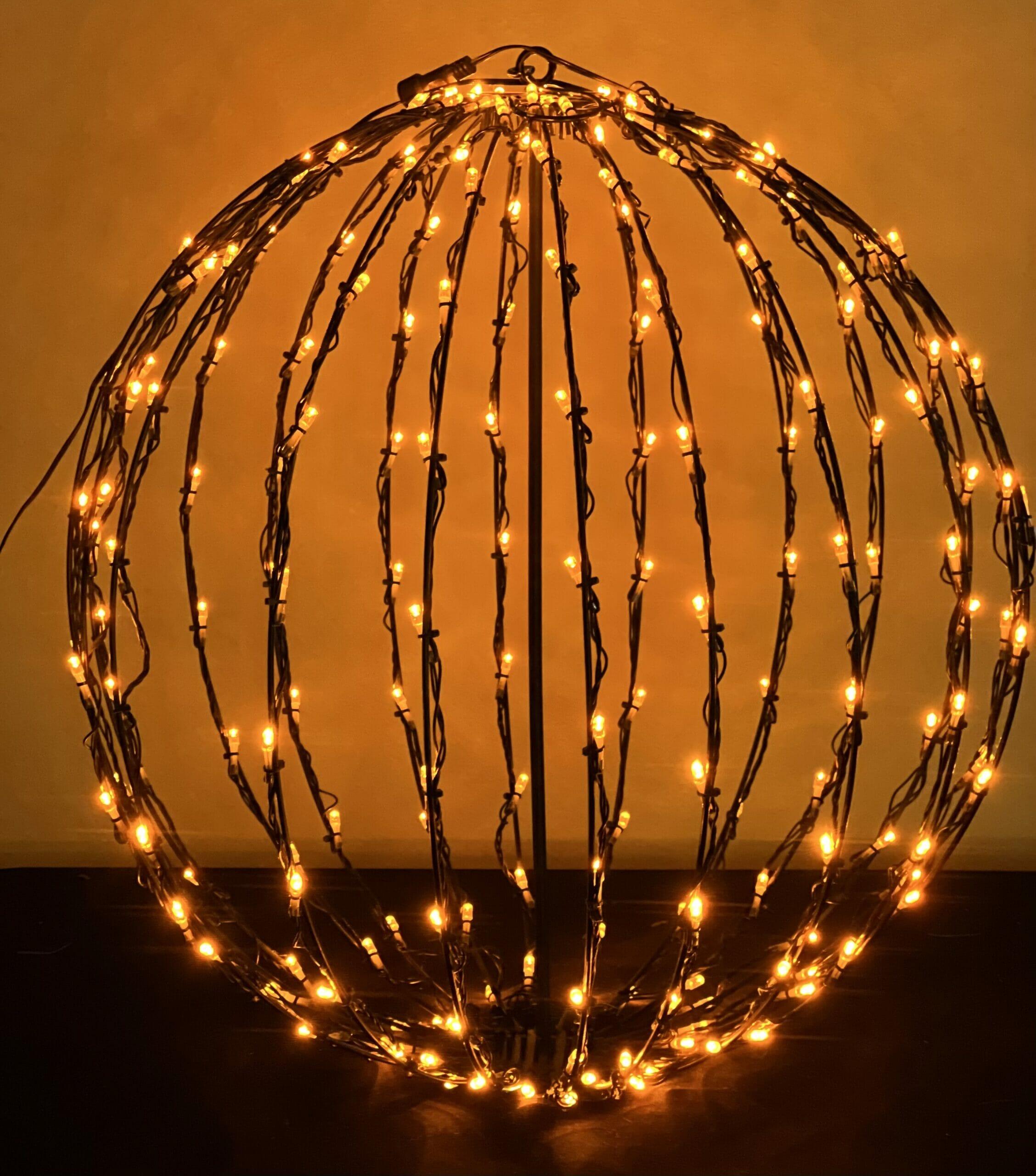 Orange LED Light Spheres
