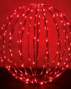 Red LED Light Sphere