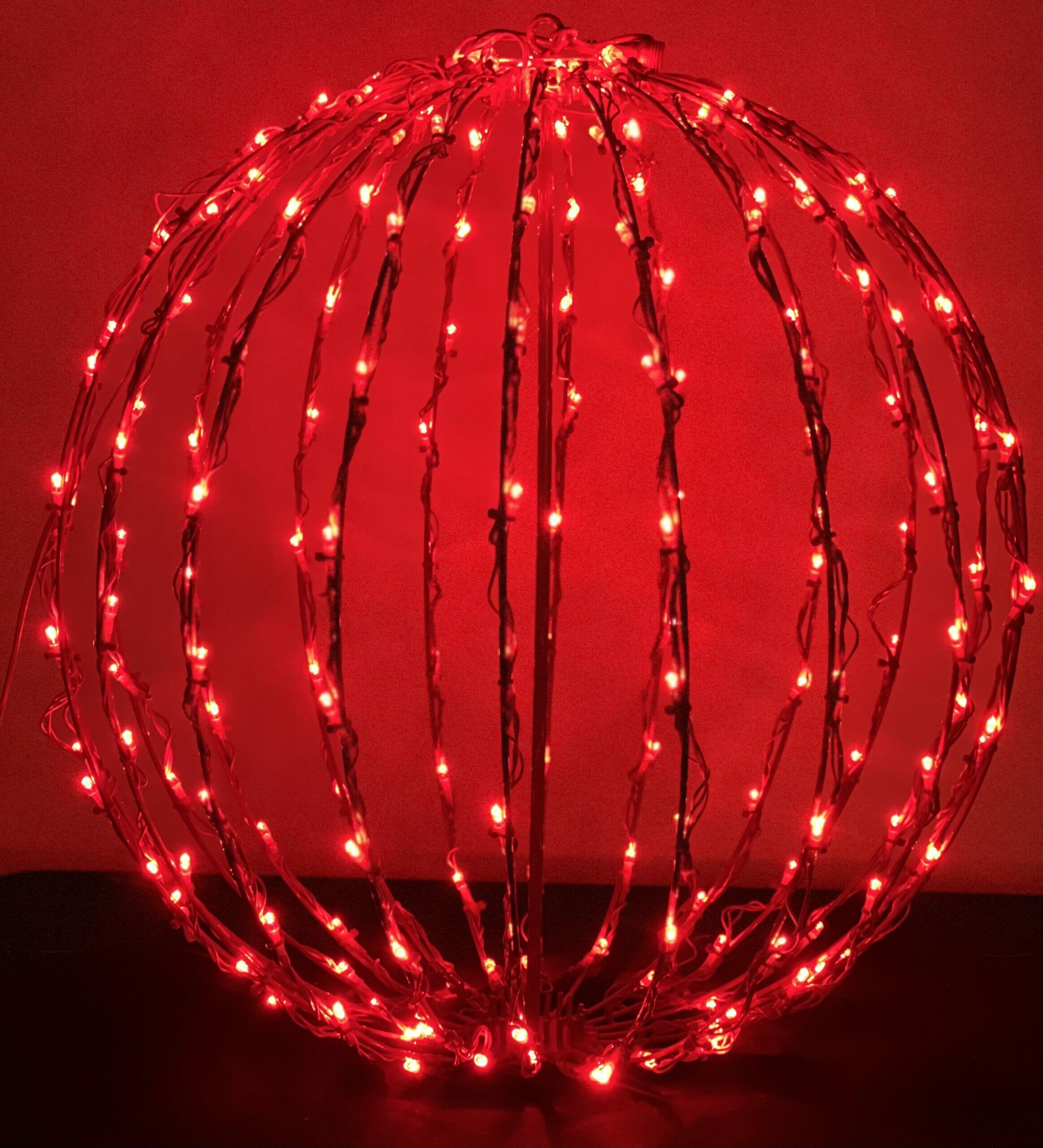 Red LED Light Sphere