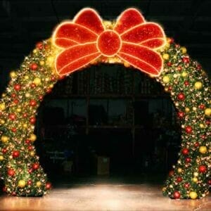 3D Walkthrough Wreath Arch Holiday Light Display