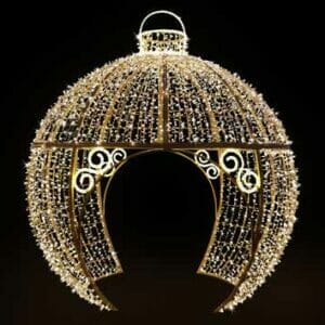 12' Cinderella Walkthrough Ornament Holiday Light Display