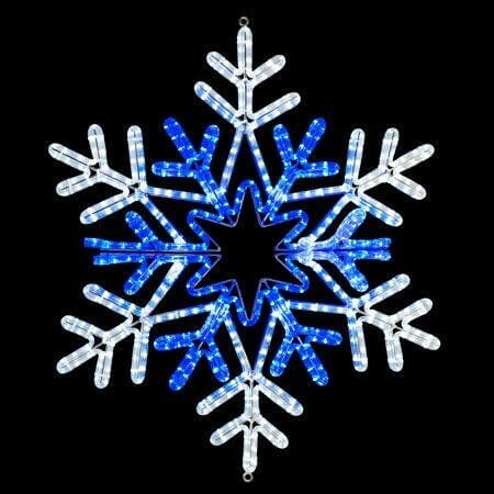 Giant Illuminated Snowflake Props