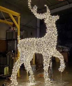 3D Deer Holiday Lighting Display