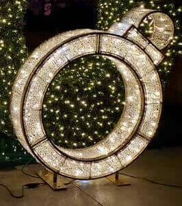 4' Majestic Twinkle Ornament Holiday Light Display