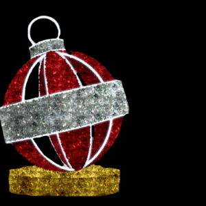 10' Giant Sky Ornament With Garland Base Holiday Light Display