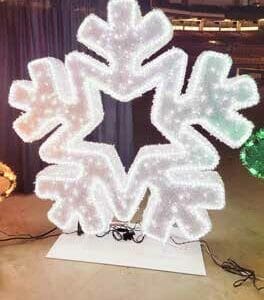 6' Majestic Garland Snowflake Holiday Light Display