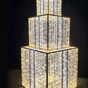9' Majestic Packages Holiday Light Display