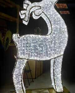 Majestic Twinkle Deer Holiday Light Display