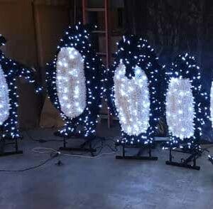 Wing Flapping Penguin Holiday Lighting Display