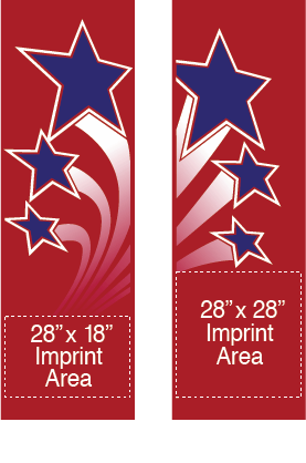 Trio Of Shooting Stars Street Banner Set 04209