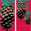 Trio Of Pine Ornaments Street Banner Set 05315