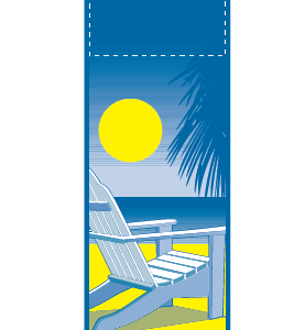 New Sunny Beach Chair Street Banner 06212