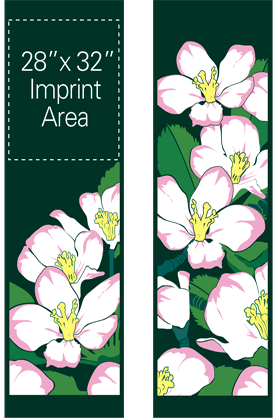 Bright Double Blossoms Street Banner Set