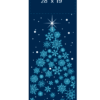 Modern Snowflake Tree Street Banner 08218