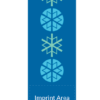 Stacked Snowflakes Street Banner 08223