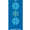 Stacked Snowflakes Street Banner 08223