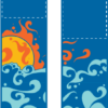 Sun And Sea Swirls Street Banner Set 08301