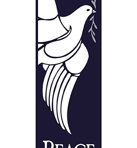 Classic White Holiday Dove Street Banner 09116