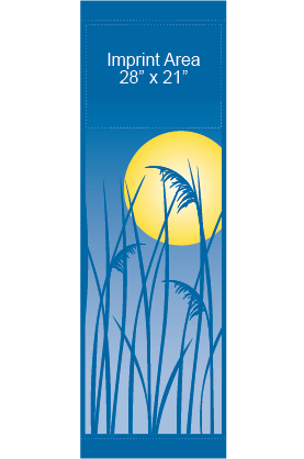 Summer Reeds At Night Street Banner 09210