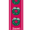 Classic Holiday Wreath Trio Street Banner 09225