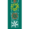 Four Festive Green Seasons Street Banner 09304