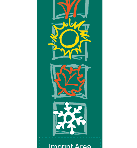 Four Festive Green Seasons Street Banner 09304