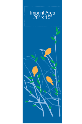 Trio Of Autumn Birds Street Banner 09306