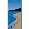 Footprints On Beach Street Banner 09309_30x94