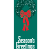 Festive & Fancy Green Wreath Street Banner 09326