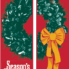 Festive & Fancy Wreath Red Street Banner Set 09329