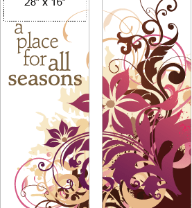 Place For All Seasons Street Banner Set 09933_30x94