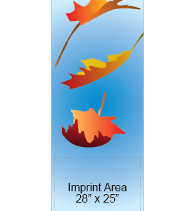 Falling Leaves In Wind Street Banner 09935