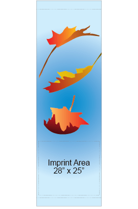 Falling Leaves In Wind Street Banner 09935