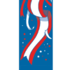 Waving Patriotic Ribbons Street Banner 10202