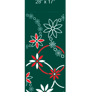 Modern Flower Wreath Street Banner 10217