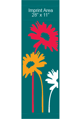 Painted Daisies Trio Street Banner 10308