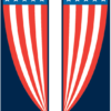 Red White And Blue Patriotic Goblet Drapes Street Banner Set 10310